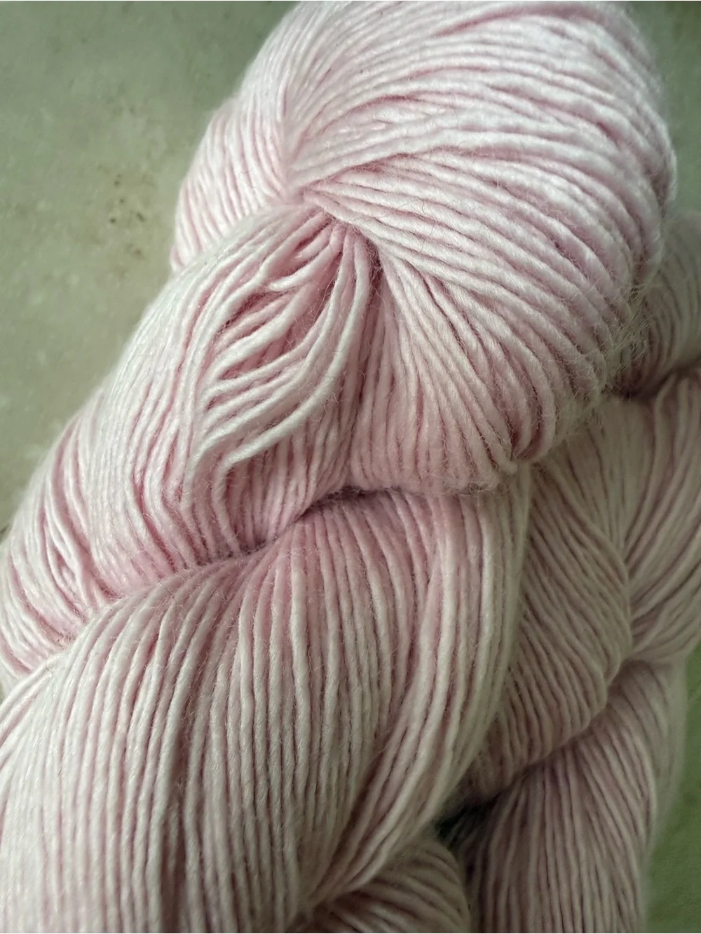 Superwash Merino Fingering Scarf Yarn - Petal Pink